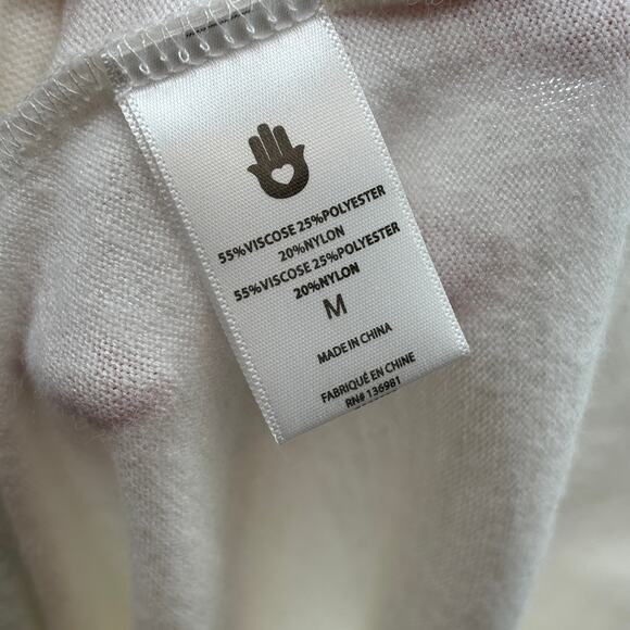 Spiritual Gangster White Crew Neck Rainbow Savasana Pullover Sweater - Picture 10 of 11